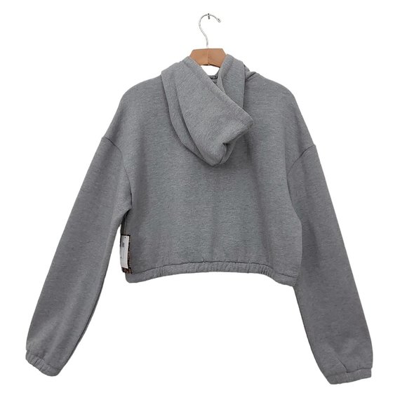 Vans Vine Half Zip Crop Hoodie Womens Medium Long Sleeve Embroidered Logo Cozy - Picture 5 of 11